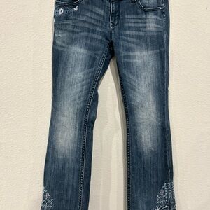 Grace Blue Flare Wide Leg Jeans